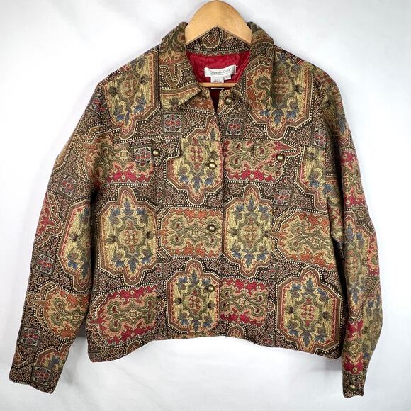 Coldwater Creek Tapestry Jacket XL - Picture 2 of 8